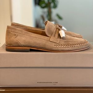 H by Hudson guilder suede loafer in Taupe - Mens US 11